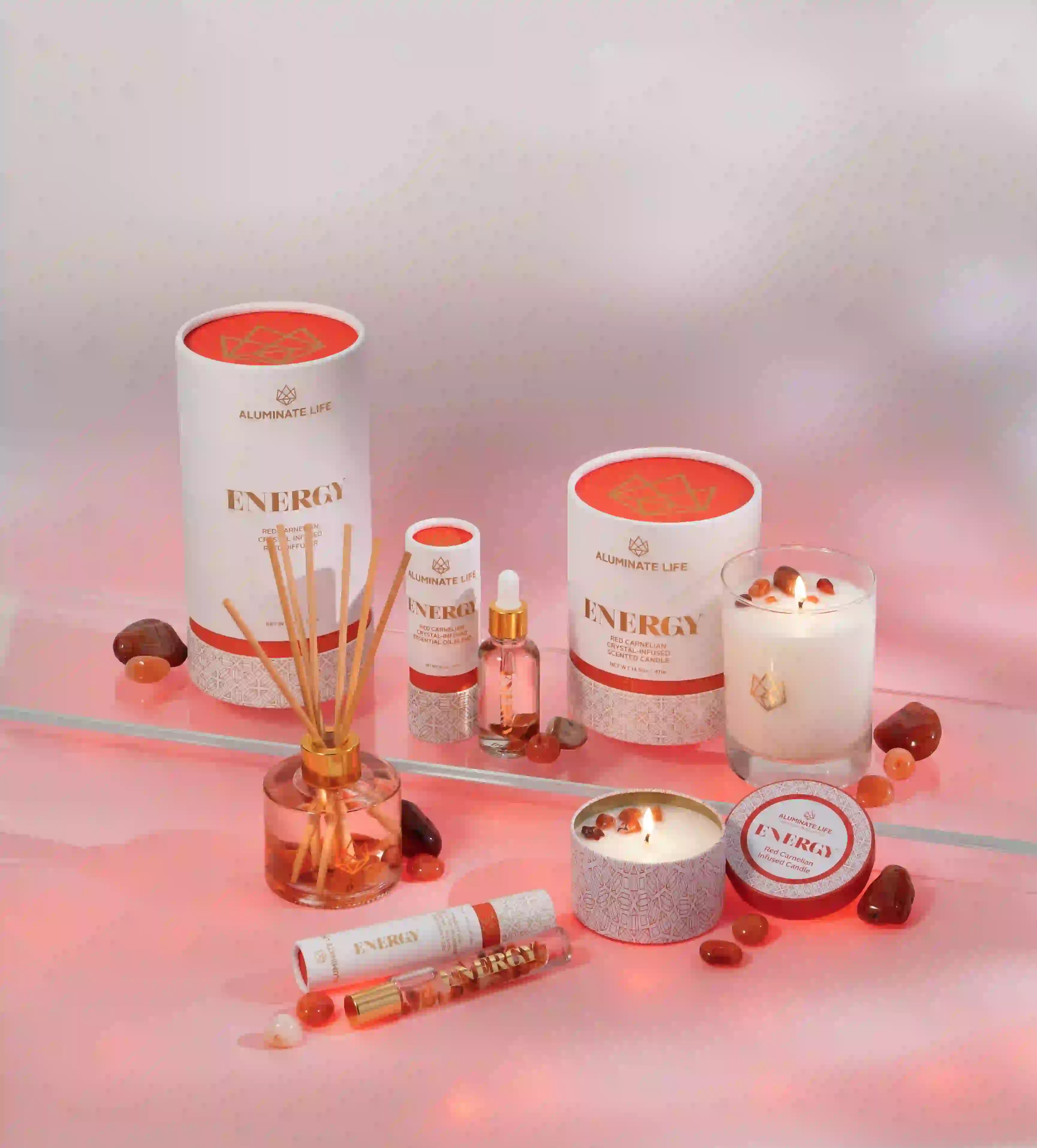 Shop Energy Signature Collection | 5-Piece Red Carnelian Wellness Set